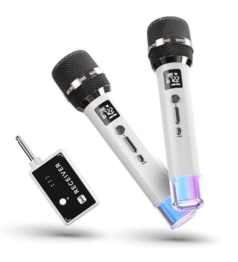 Wireless Microphones, Micorphone with One-to-One Chip Connection and LED