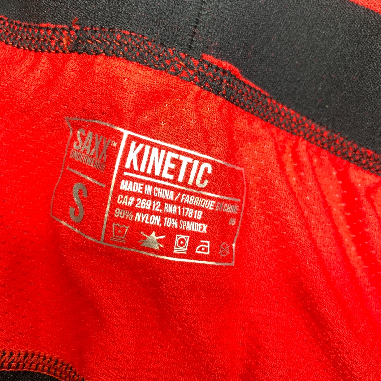 Saxx Kinetic Light-Compression Support Mesh Tights Men's Size S 30-32 Black