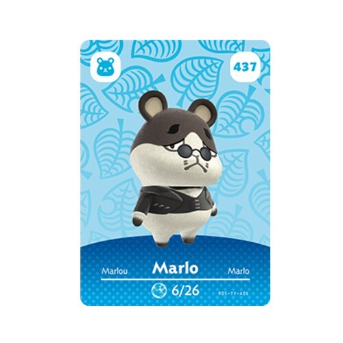 Animal Crossing series 5 amiibo card 437 Marlo (new unused/unscanned)