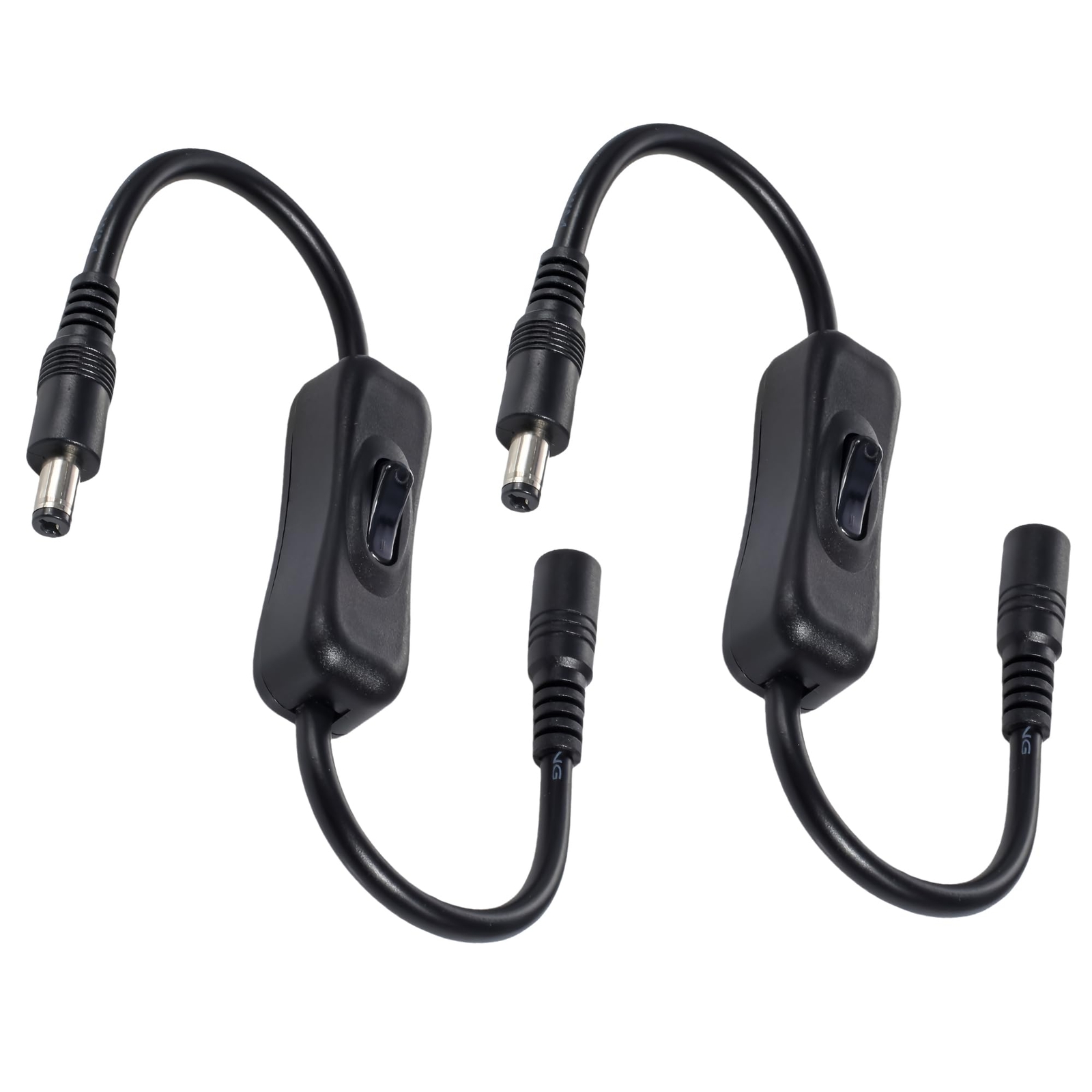 5521DC Male and Female Connectors Switch 2 PacksBalckwith On/Off Switch22AWG ...