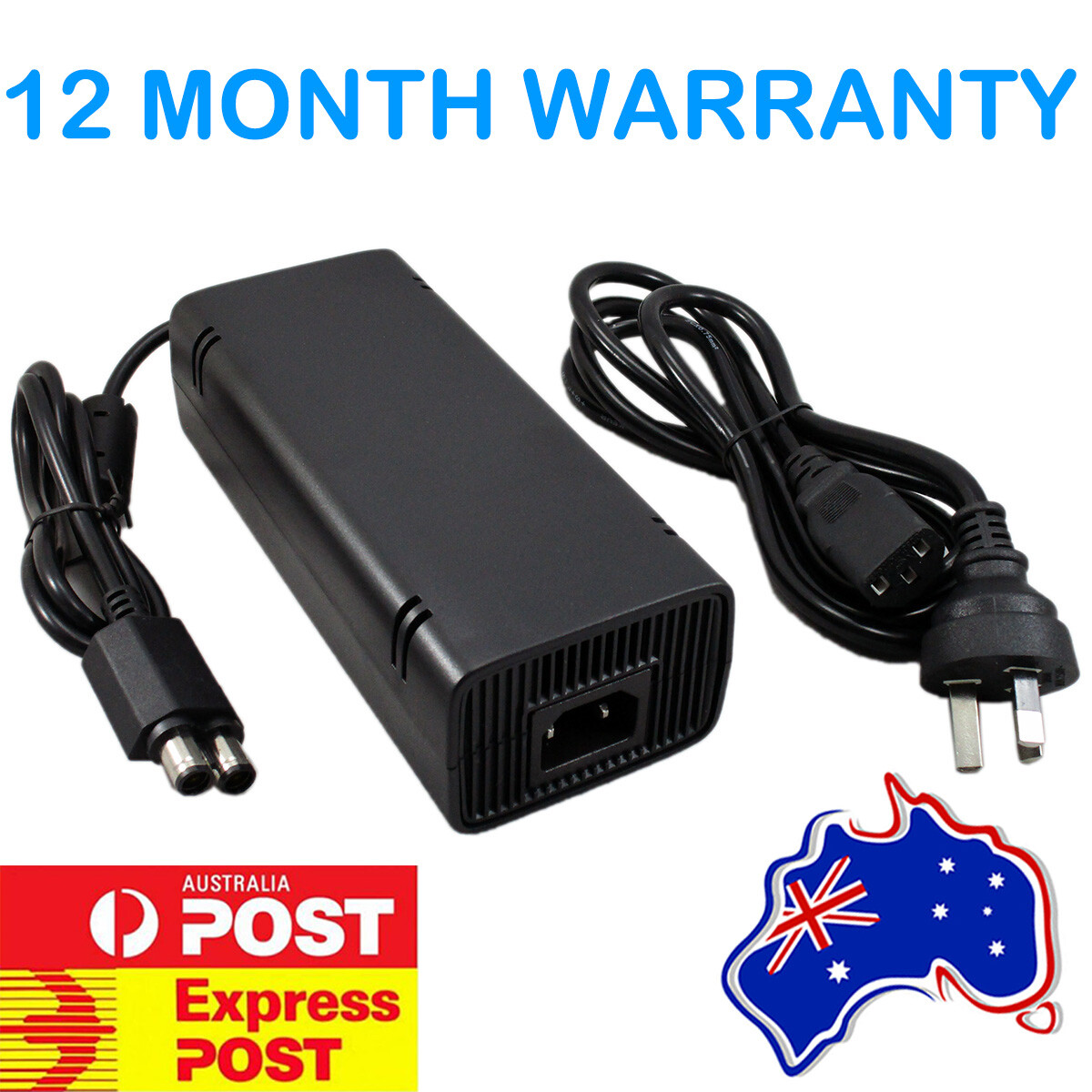 POWER SUPPLY CABLE LEAD - for XBOX 360S SLIM Console / XBOX 360 S / AU Plug