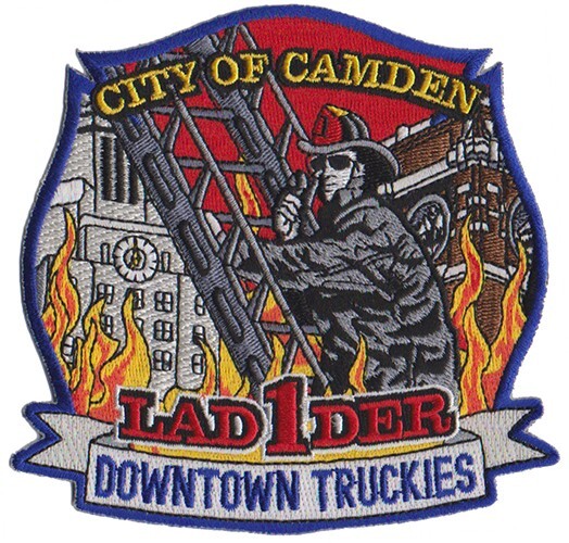 Camden, NJ Ladder 1  Downtown  Truckies NEW Fire Patch NEW .