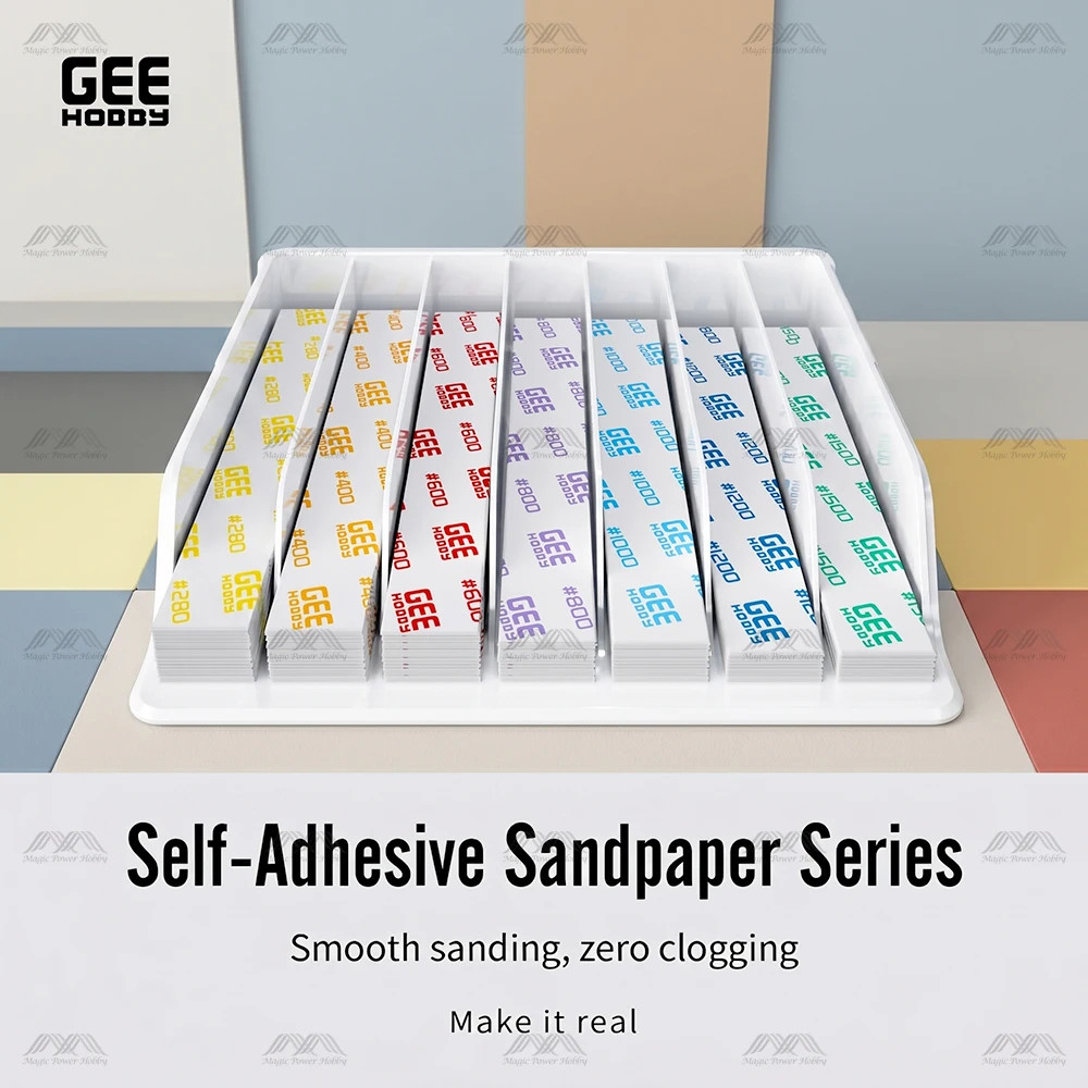 Geehobby Self-Adhesive Sandpaper (#280~#1500) Polishing Sanding Tool