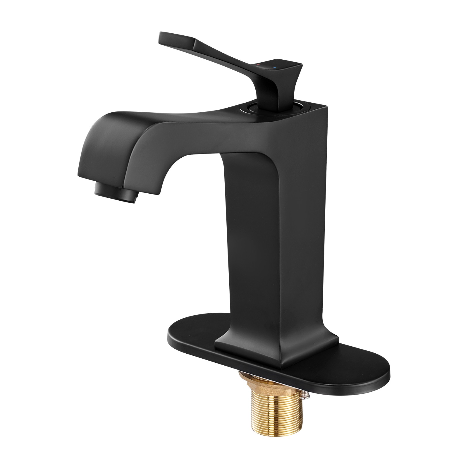 Uimoso Single Handle Kitchen Faucet with Matte Black Finish