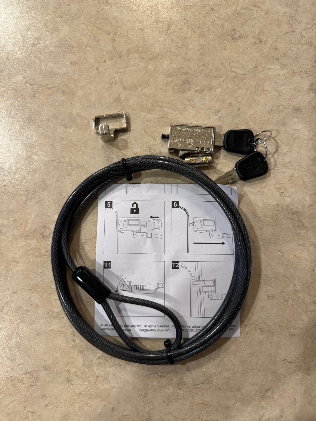 Compulocks Wedge Low Profile Cable Lock (WDG08)
