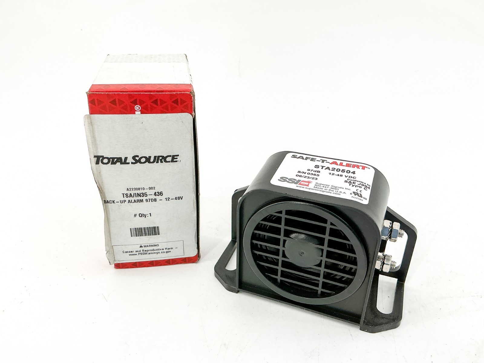 Total Source STA20504 Backup Alarm 12-48V A2230810-002