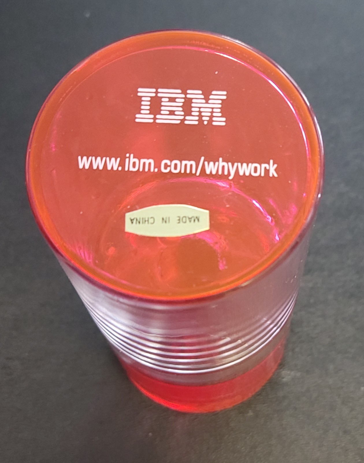 IBM Promotional Recruiting Swag - Liquid Timer - Whywork - 5 Inches Tall