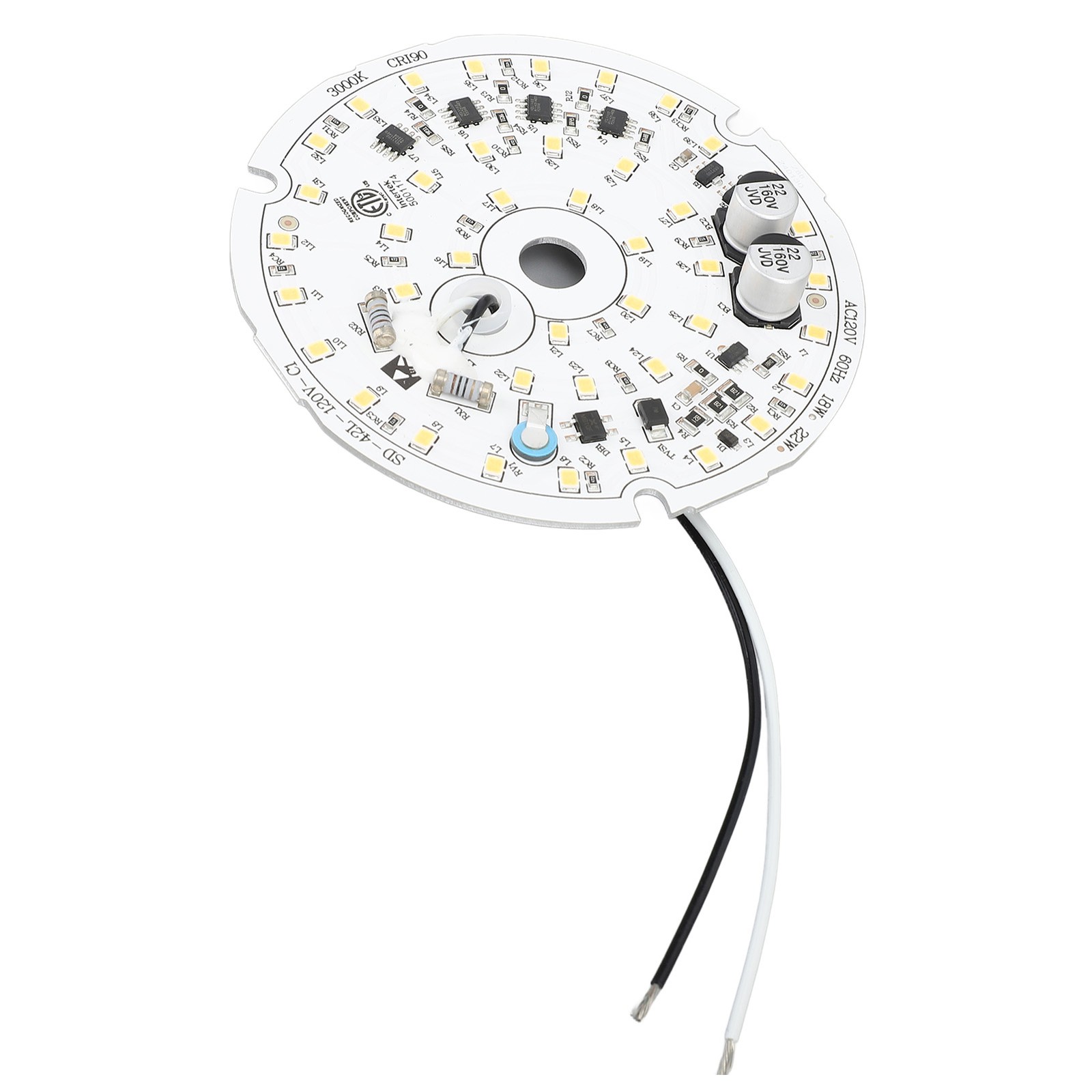 3000K Ceiling Fan Light Replacement Panel 18W Dimmable LED Board Warm Light