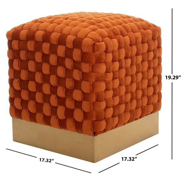 Safavieh  Woven Velvet Ottoman, Reduced Price 2172718674 SFV4708E