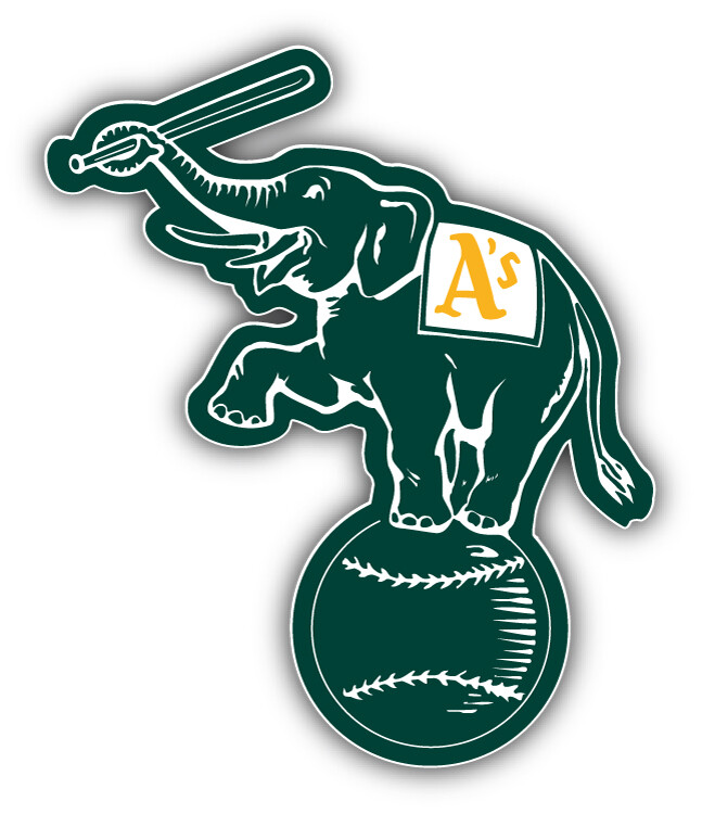Oakland Athletics  MLB Baseball Sport Logo  Car Bumper Sticker Decal "SIZES''