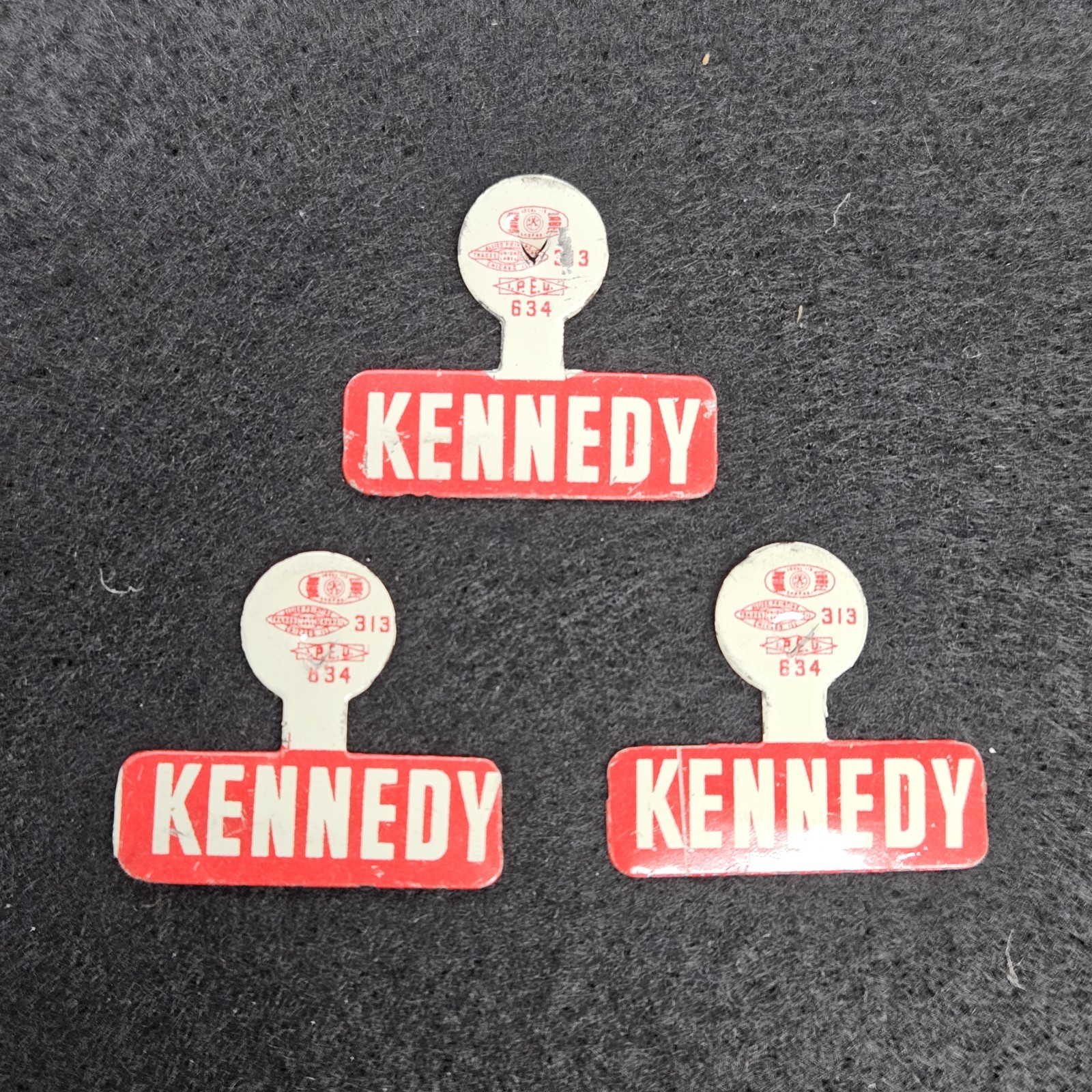 Kennedy Campaign Pinback Political Button Lot (3) Campaigns Elections Politics