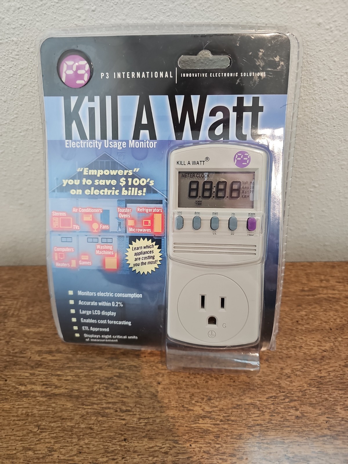P3 International Kill-A-Watt Electricity Usage Monitor Model P4400