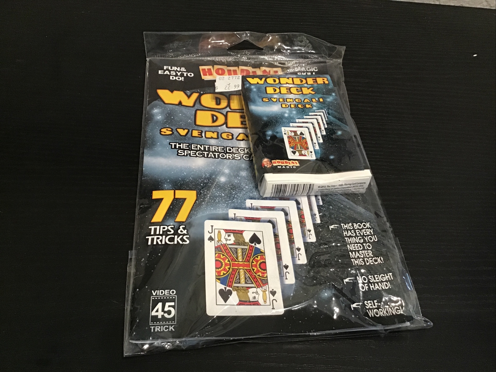 Houdini Magic Wonder Deck Svengali Deck - 77 Tips & Tricks With Booklet NEW