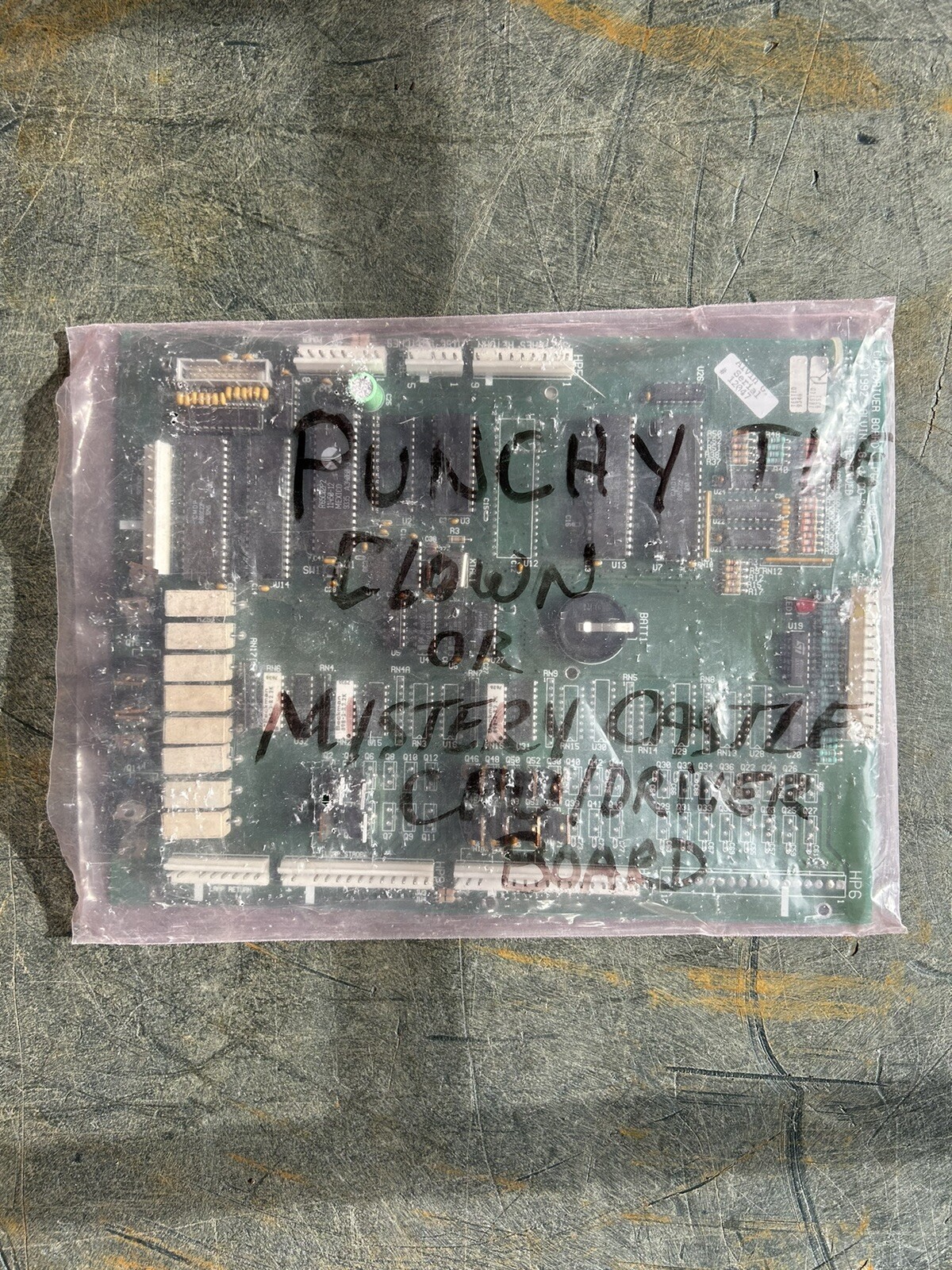 Rare NOS Alvin G Punchy The Clown/Mystery Castle CPU Driver Board