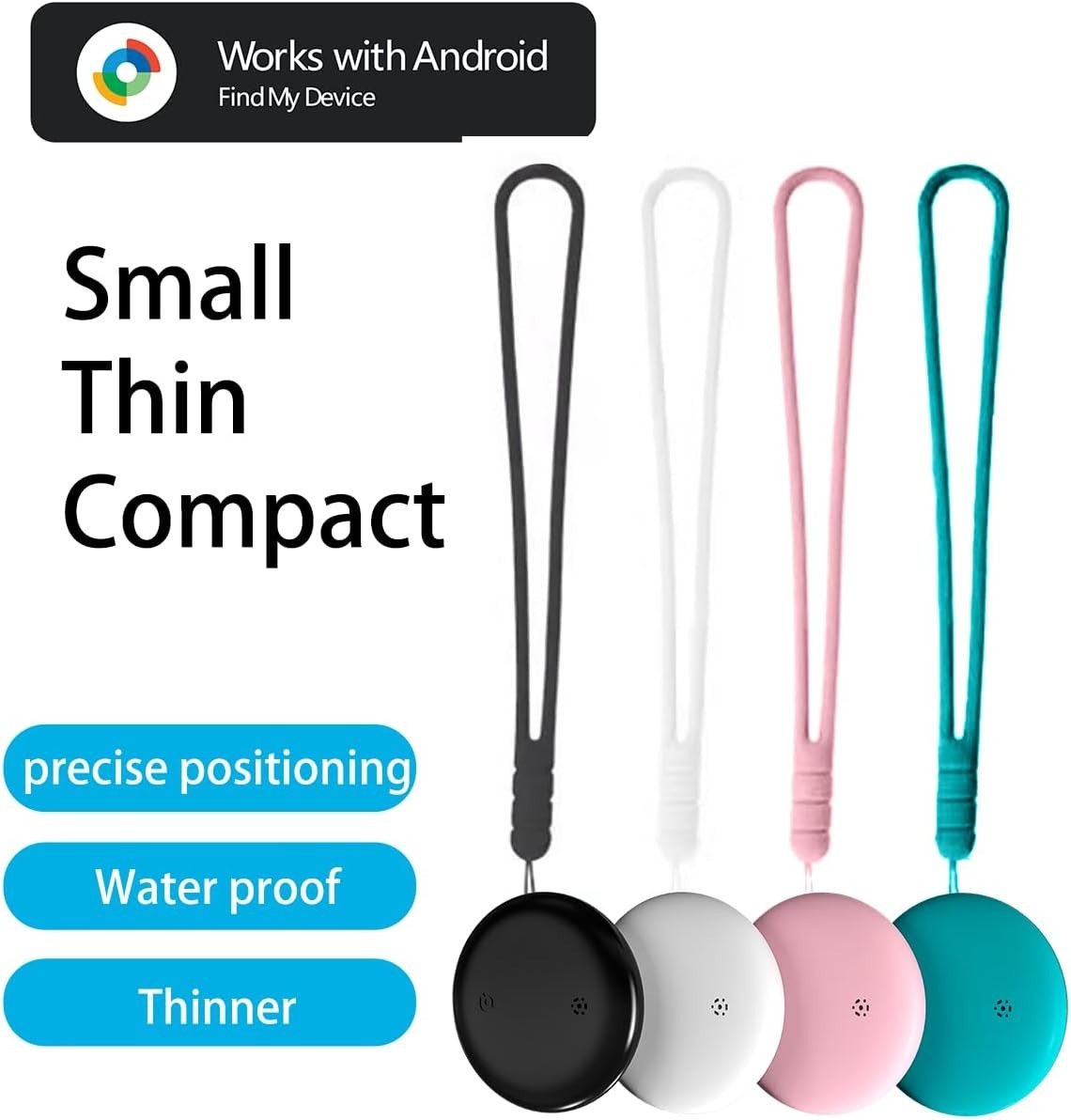 Android Compatible Air Tag - Tracker Tags for Phones, Supports Black
