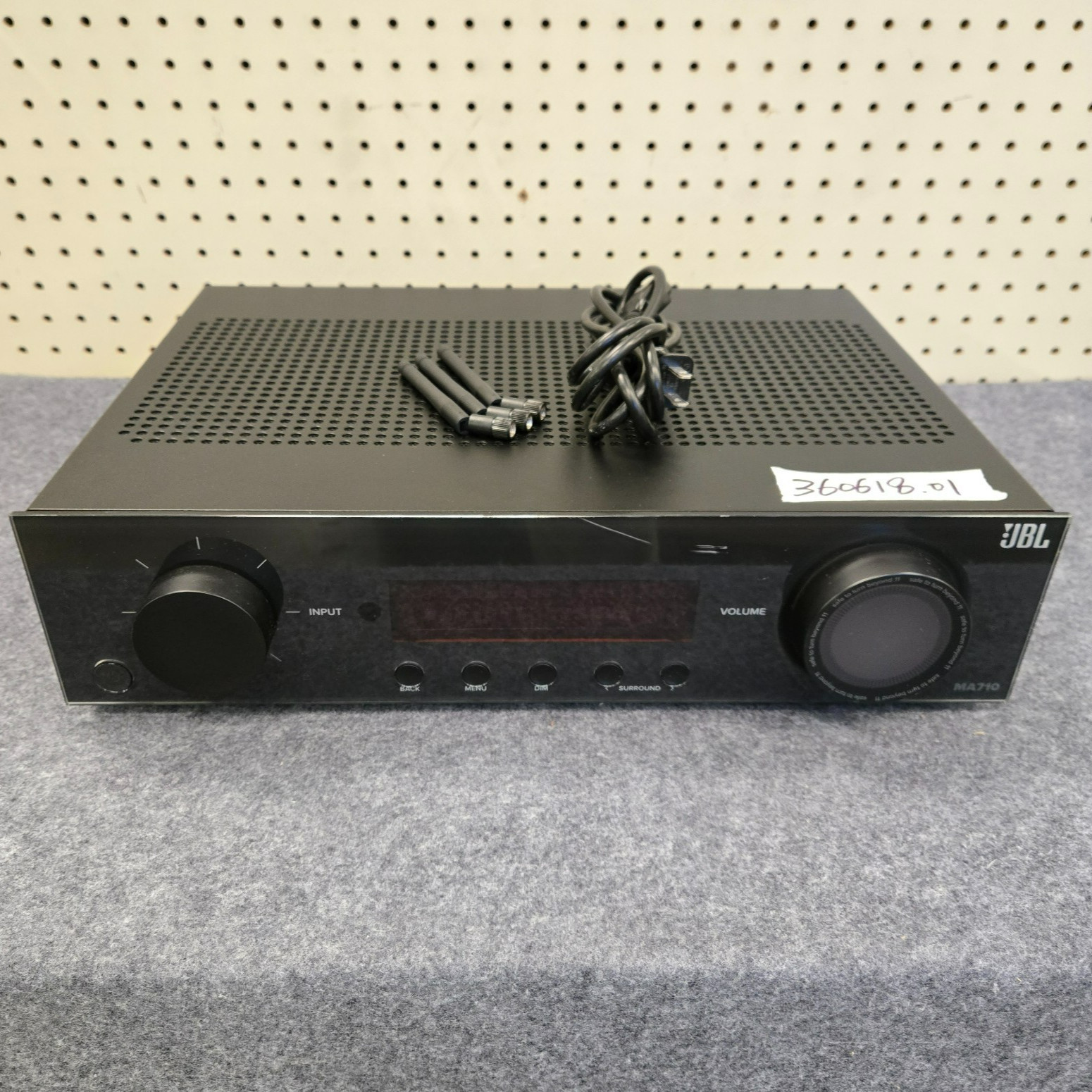 JBL MA710 90W 7.2ch 8k Ultra HD Compatible AV Receiver, Black(Used No Remote) #d