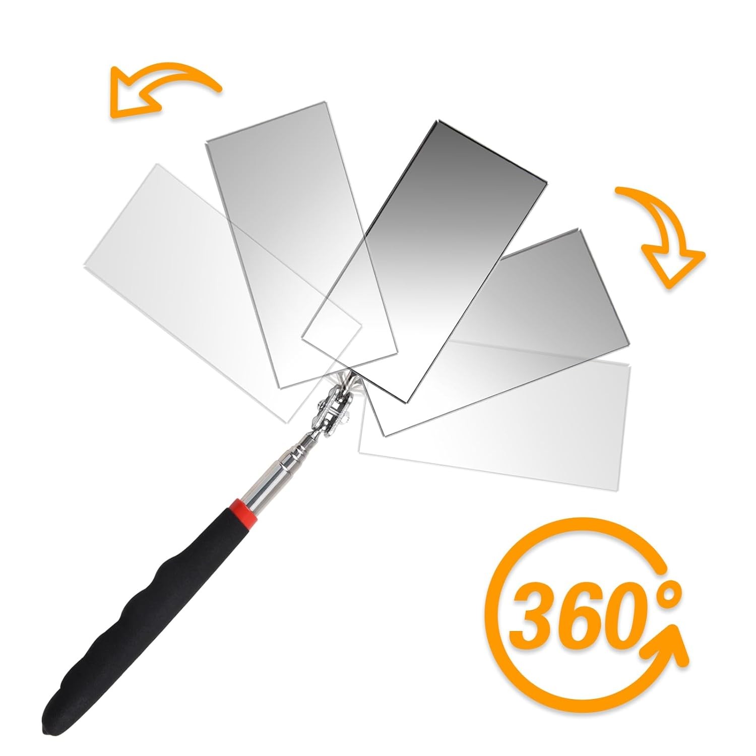 Telescoping Inspection Mirror 12-30 Inch Extendable Flexible Mirror...