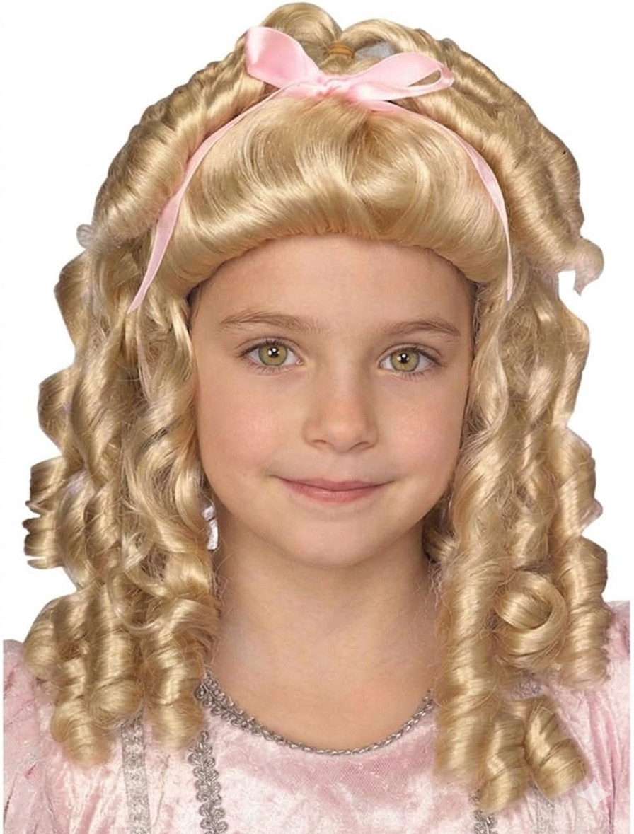 Storybook Girl Wig Blonde child princess bo peep hair stage dress up parade show