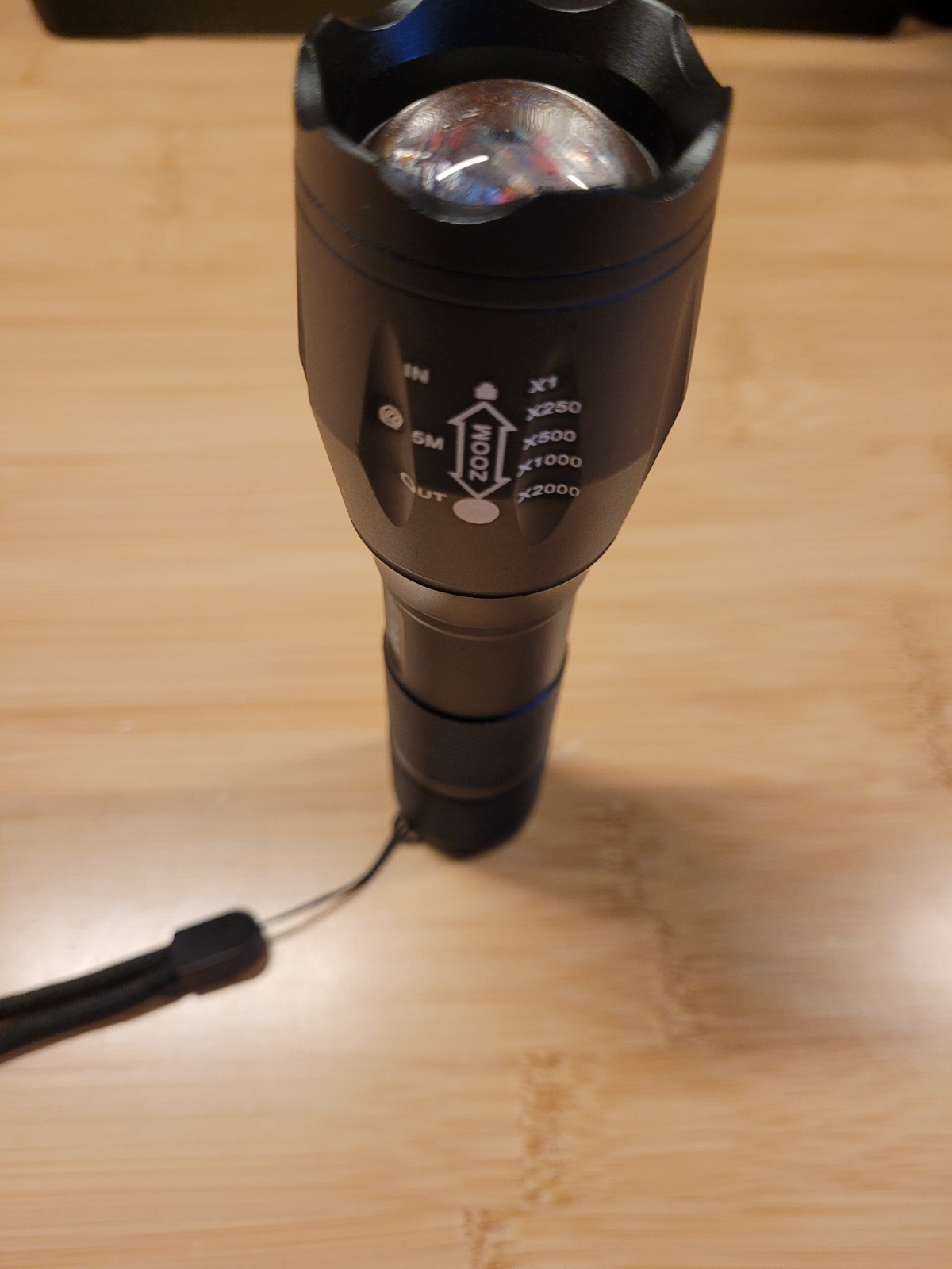 LumiTact G700 Tactical Flashlight 5 Modes Zoomable LED EDC Torch Self Defense