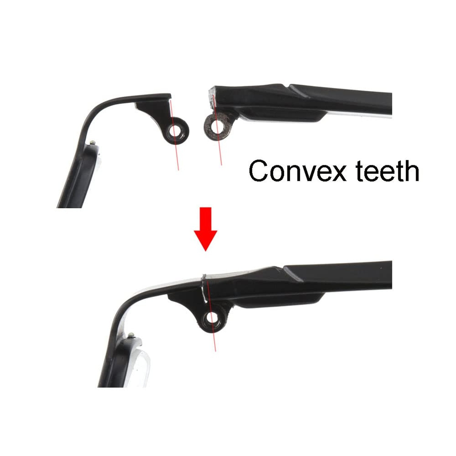 Glasses Frame Replacement Temple Arm Eyeglasses Repair Replacement Temple Eye...