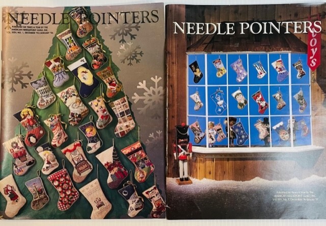 Needle Pointers Magazine 1995/'96/'97 Needle Works Projects Holiday Stockings