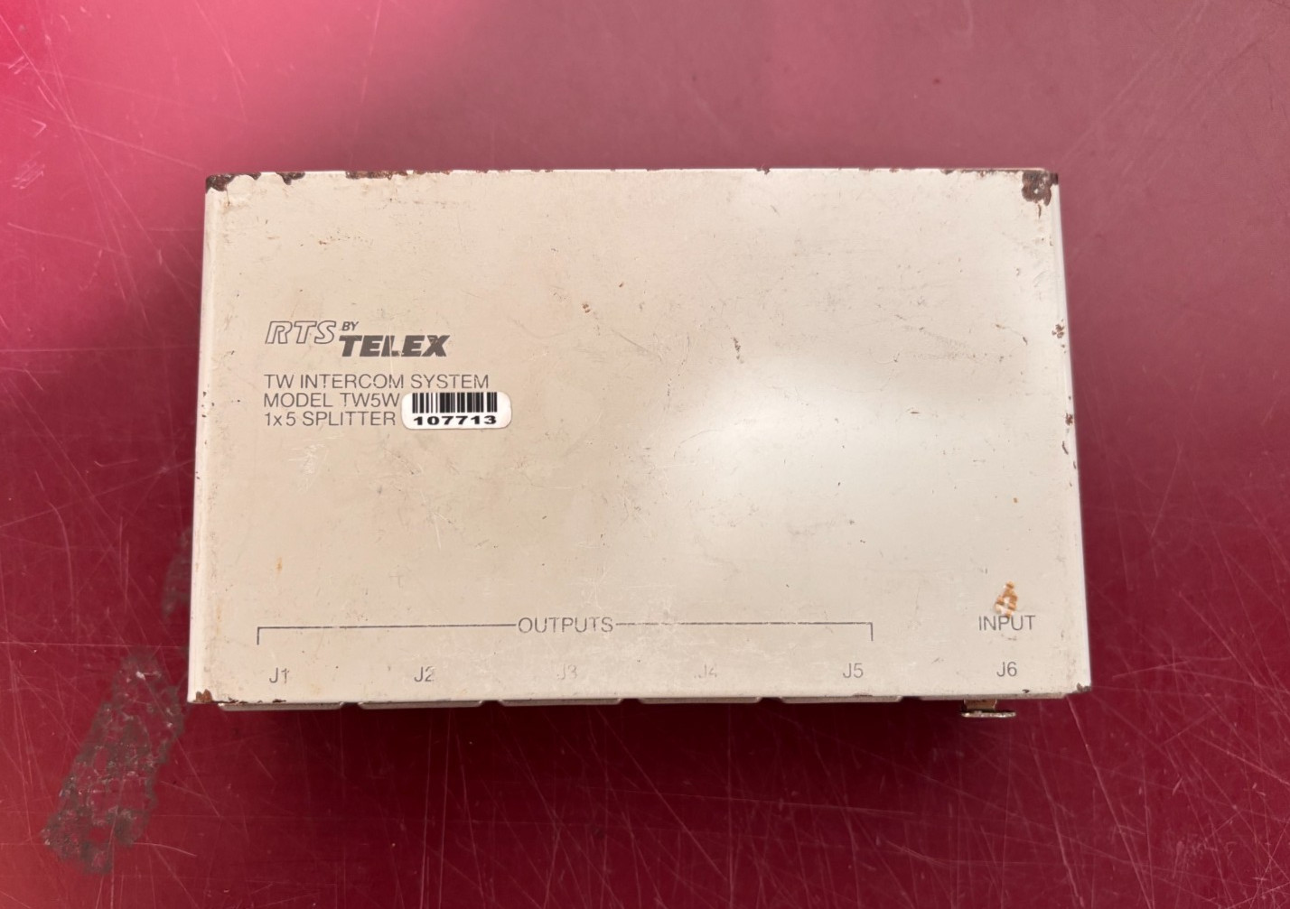 Telex RTS TW5W 2 way intercom system 1x5 Splitter(c)