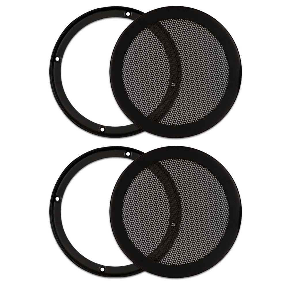 2 Goldwood Sound SG-M6 Steel Mesh Snap On Woofer Grills for 6.5" Speakers