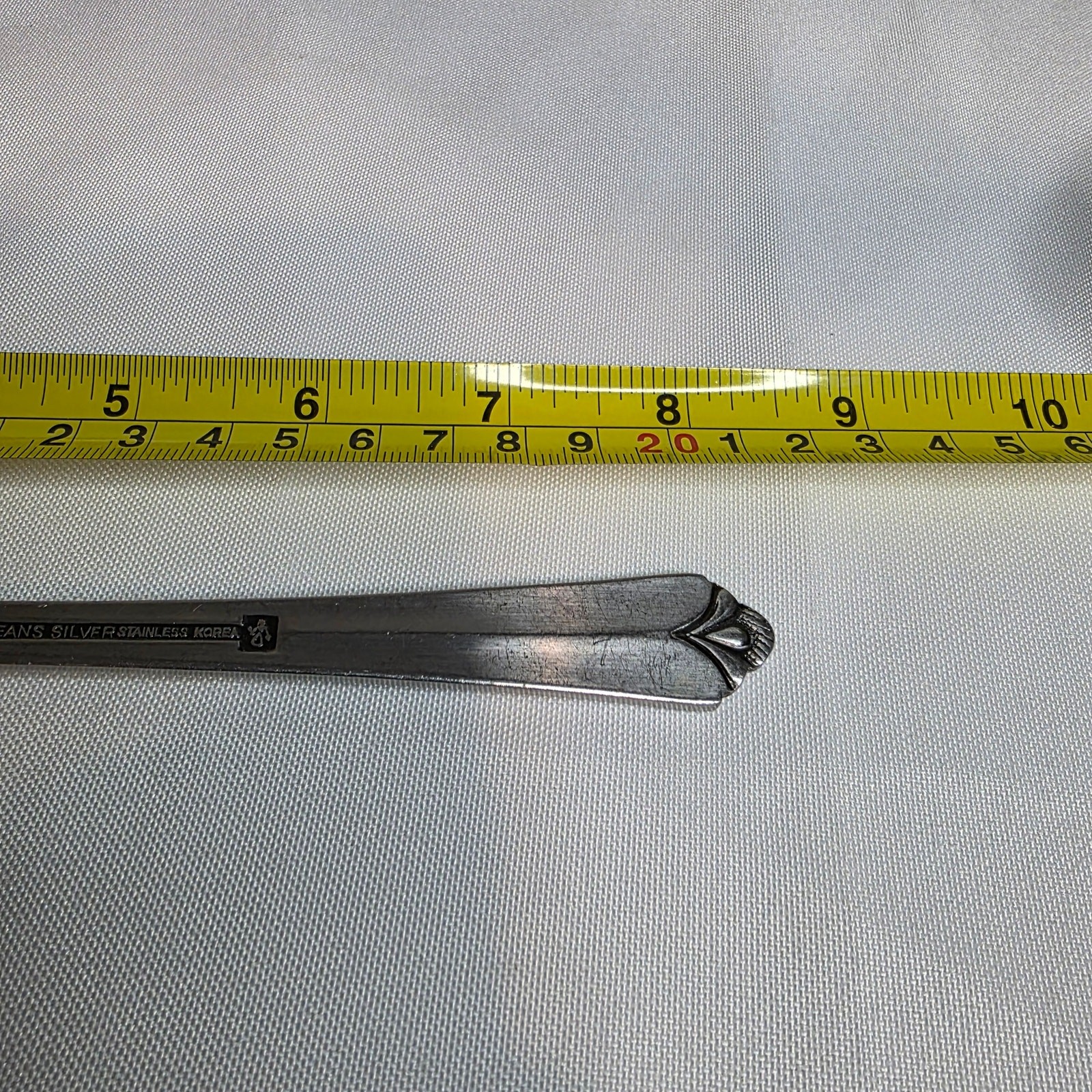 Orleans Stacie Pattern Silver Stainless Made in Korea Table Spoon Serving (2)