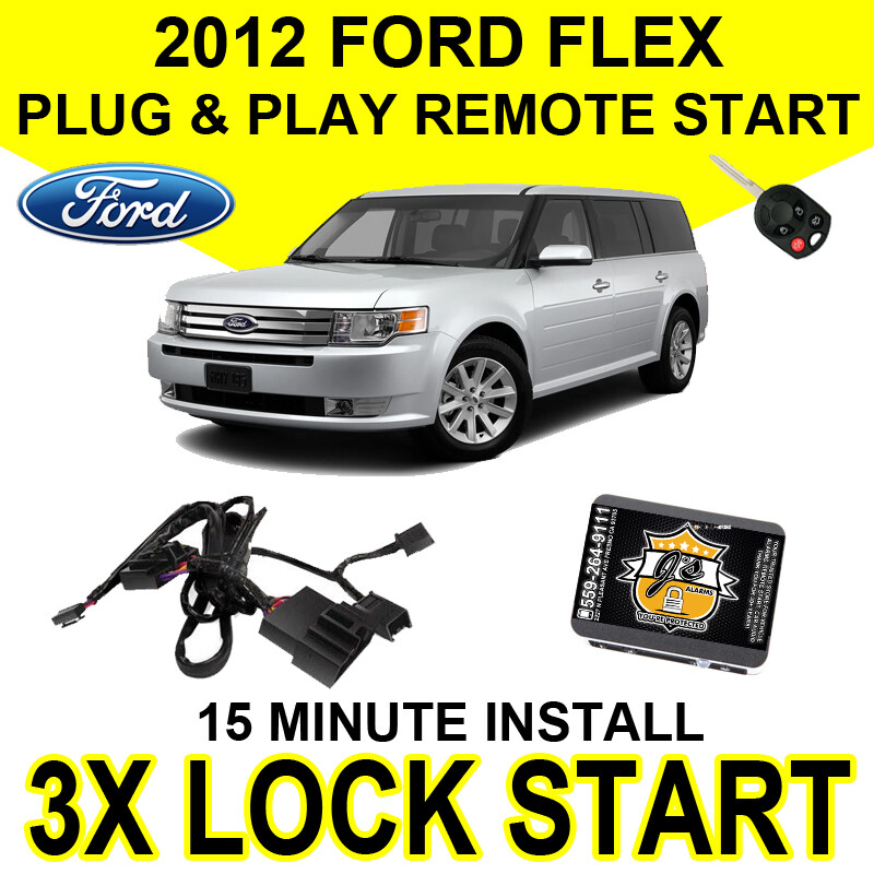 2012 Ford Flex Remote Start Plug and Play Easy Install DIY Starter 3X Lock FO1A