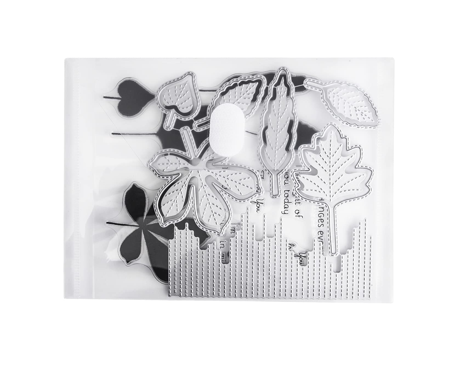 36 Pack 5x7 Clear Plastic Envelopes File Holder with Hook and Loop Closure