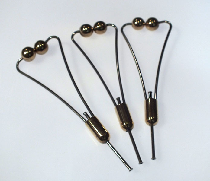Fly Tying Thread Bobbins - Set of 3, Ball feet, Double Flared Tube - FF101