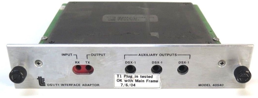 TTC DS1-T1 Interface Adapter Model 40540 Card