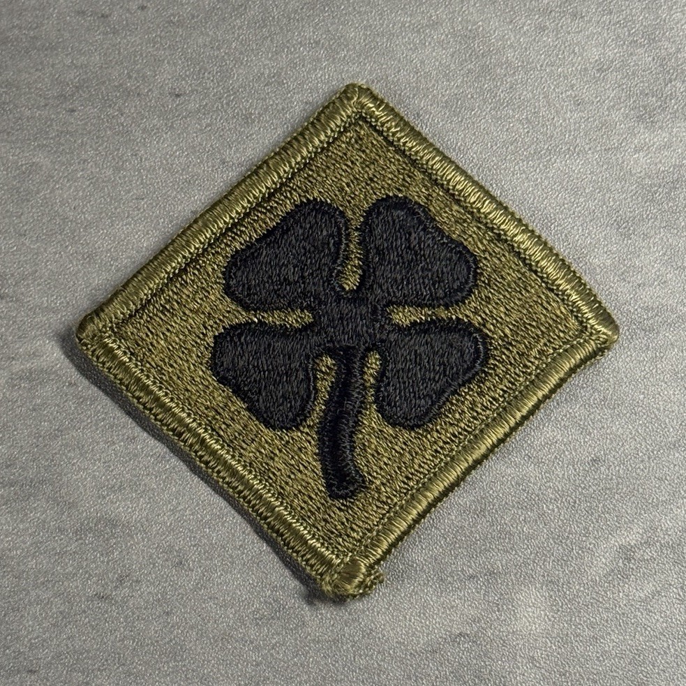 Vietnam Era U.S. Army 4th Army Subdued Merrowed Edges Patch