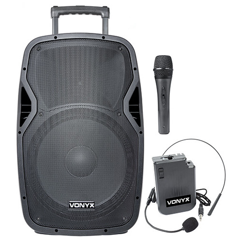 600W 12" AMP BOX WITH 2 RF + BT/USB/SD/MP3/ECHO/EQ MICROPHONES. AP1200PA