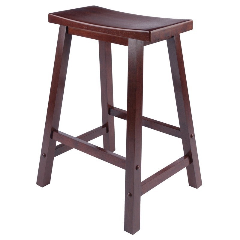 Saddle Seat Counter Stool Beechwood Bar Stool Backless Kitchen Seating New