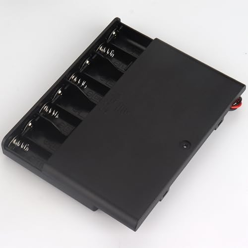 2x 8 AA Battery Holder Case with Switch & Leads