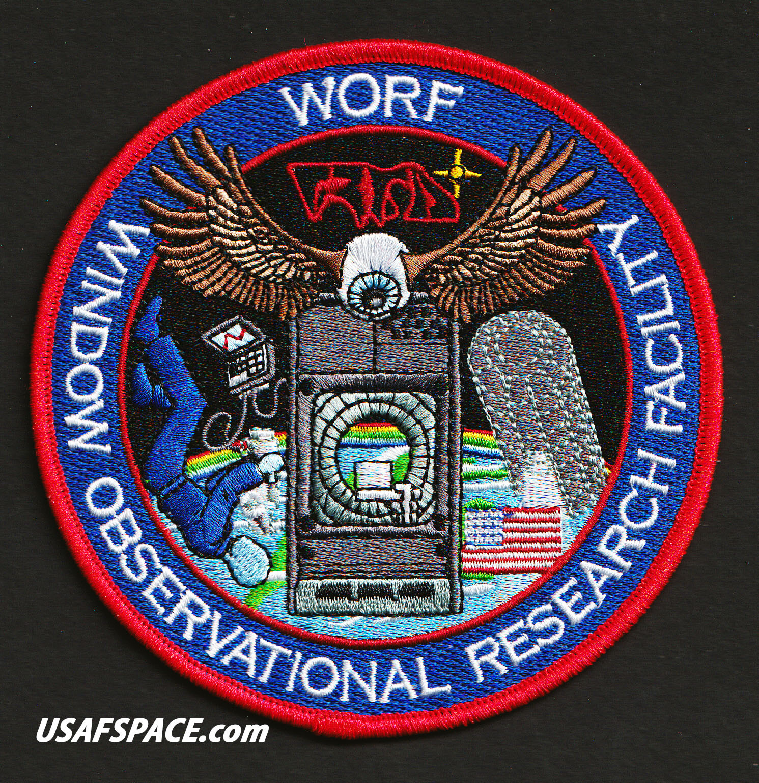WORF -ISS NASA WINDOW OBSERVATIONAL RESEARCH FACILITY- ORIGINAL AB Emblem PATCH