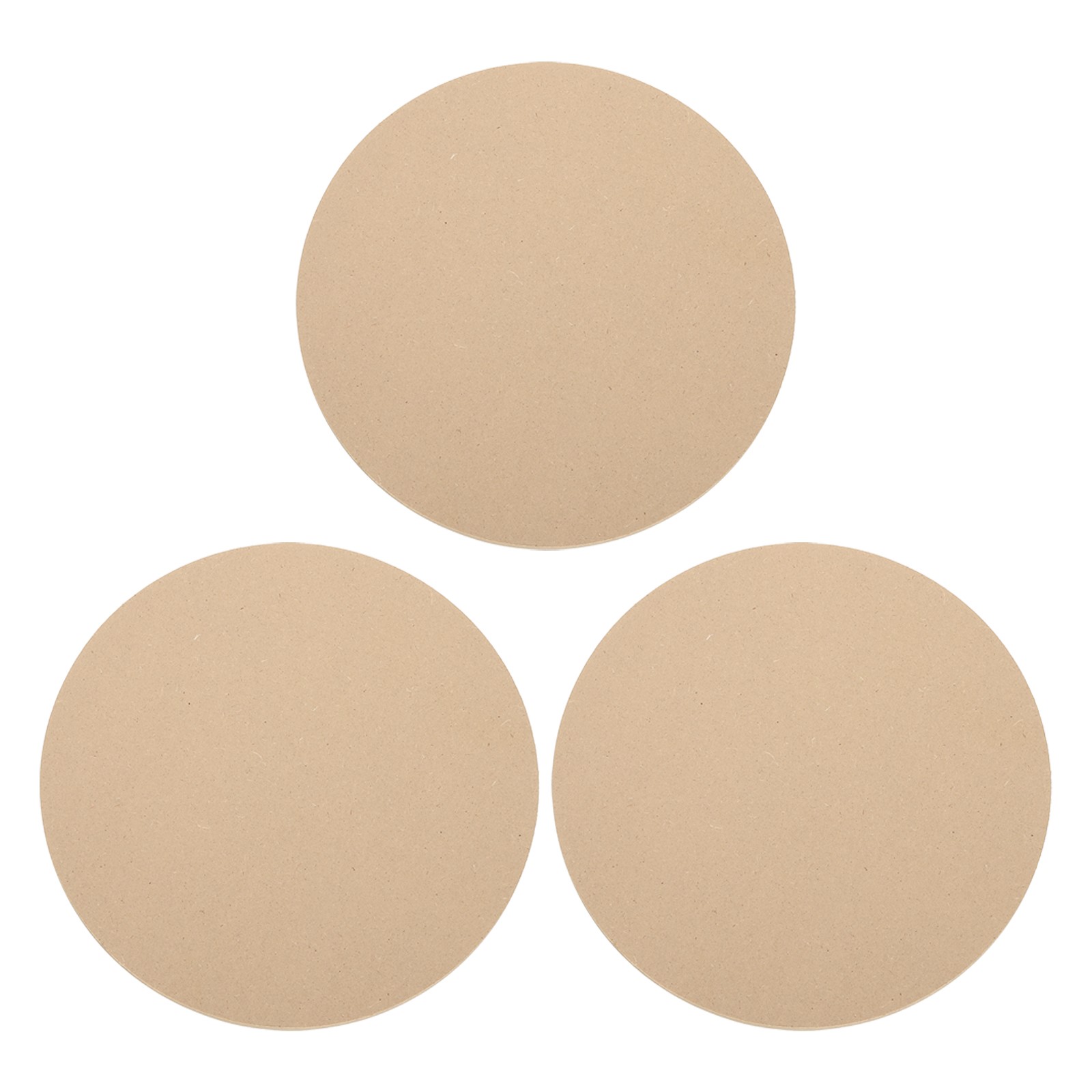 3 Pack 8" 204mm Diameter Ceramic Drying Slab, 9mm 3/8" Thick, Brown
