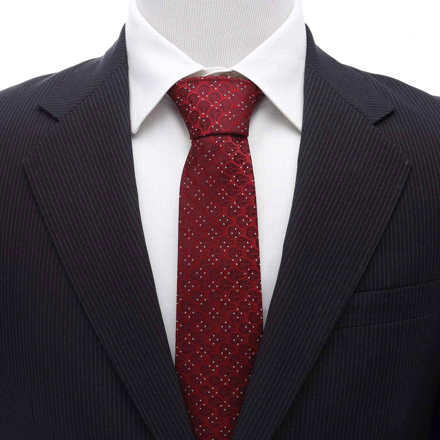 Star Wars Millennium Falcon Red and White Dot Tie