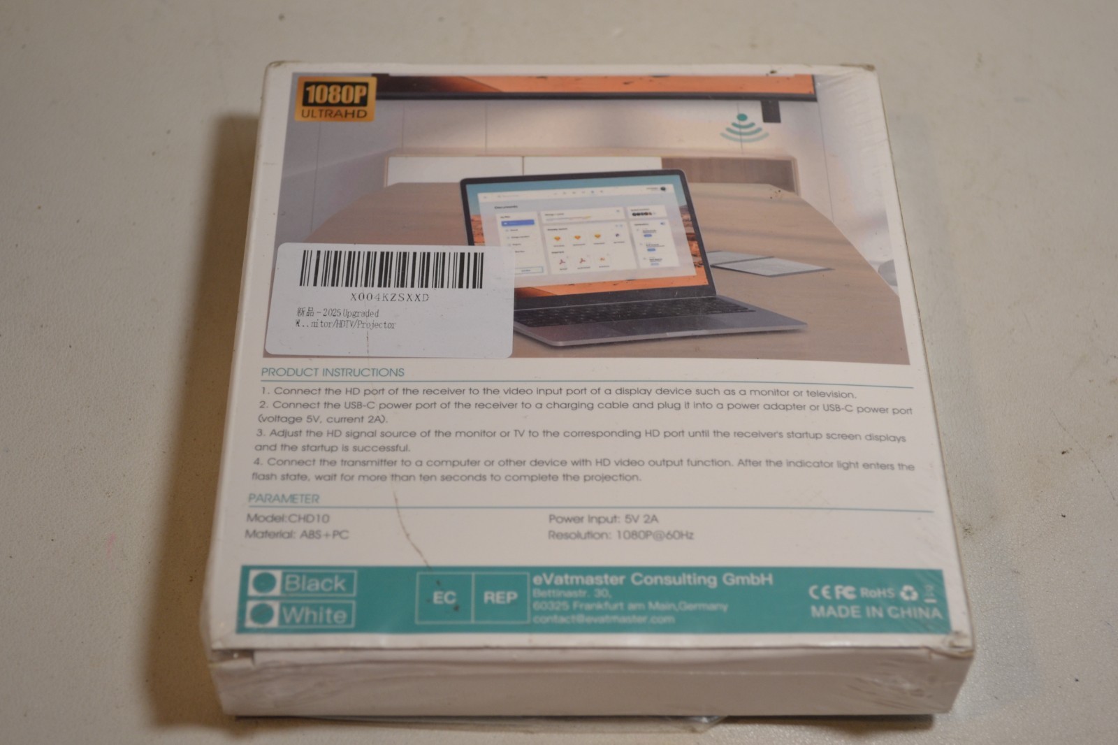 Wireless HD Transmitter and Receiver Kit Model: CHD10