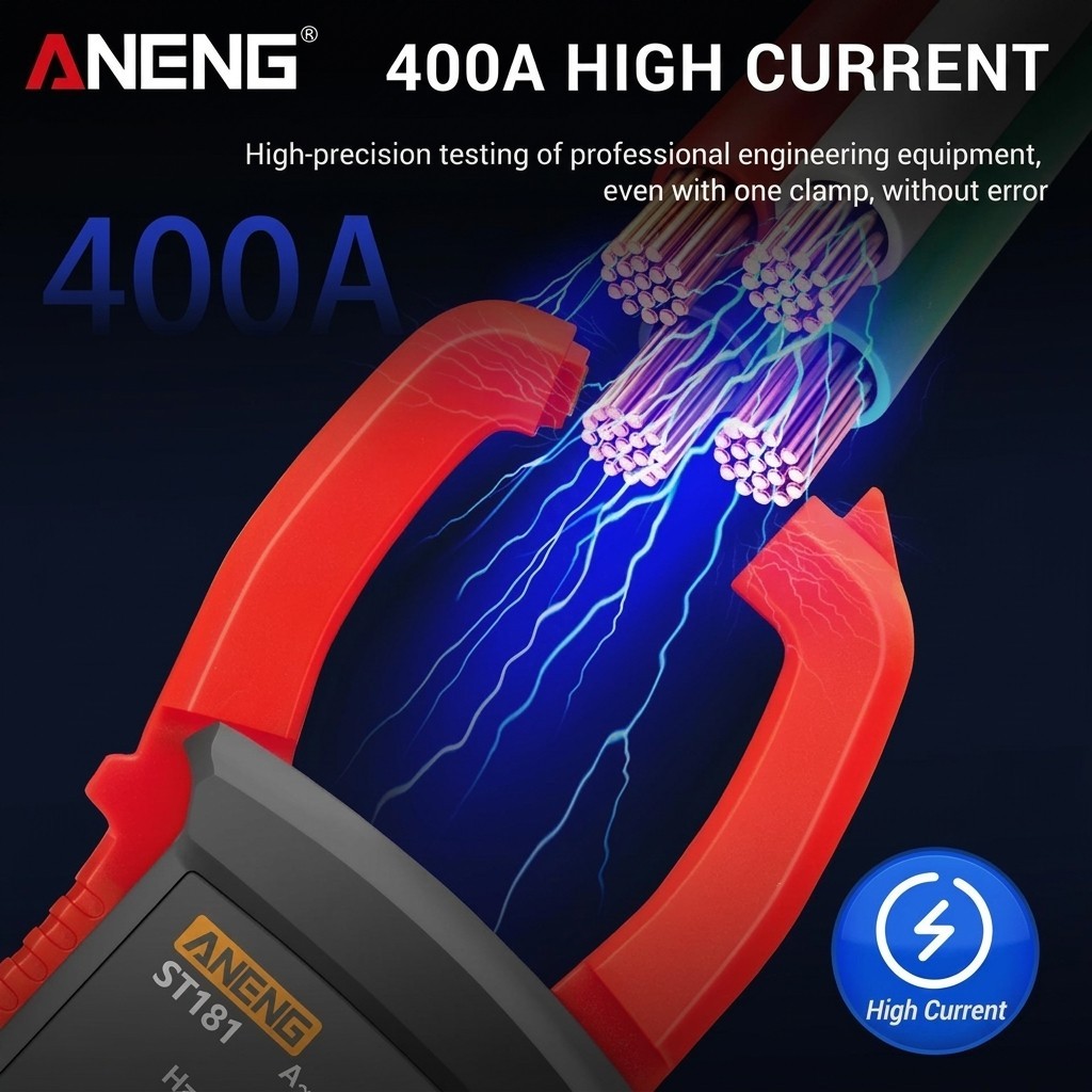 Digital Clamp Meter ST181 AC Current Voltage Multimeter NCV Continuity Tester