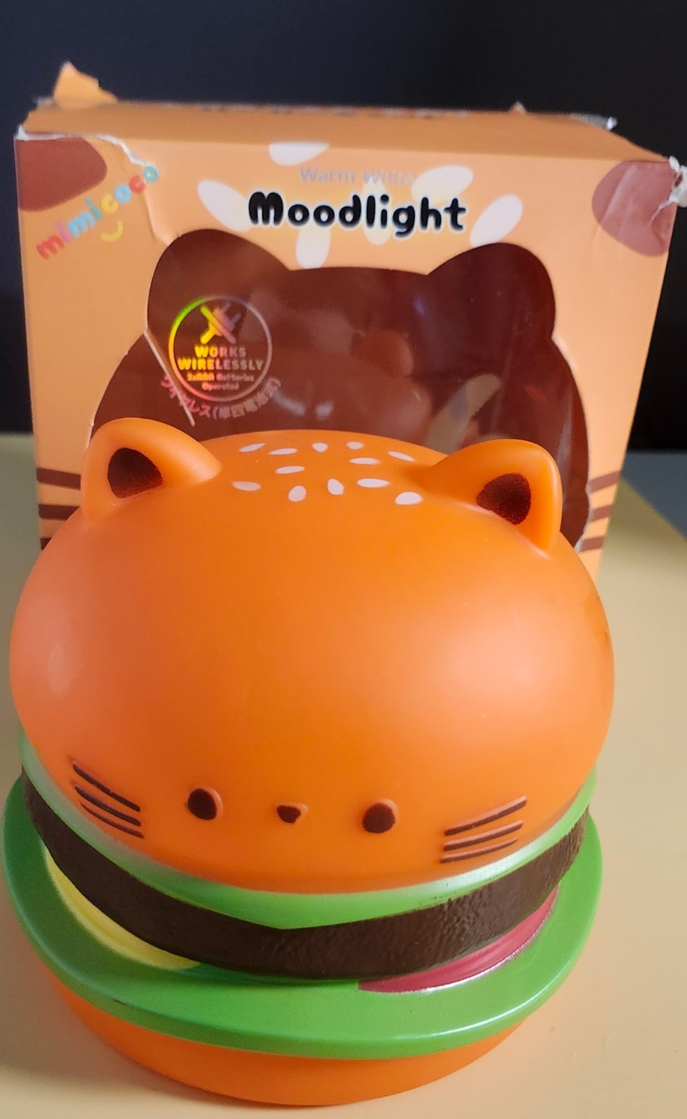 Moodlight-Nightlight Mimicoco  BURGER CAT