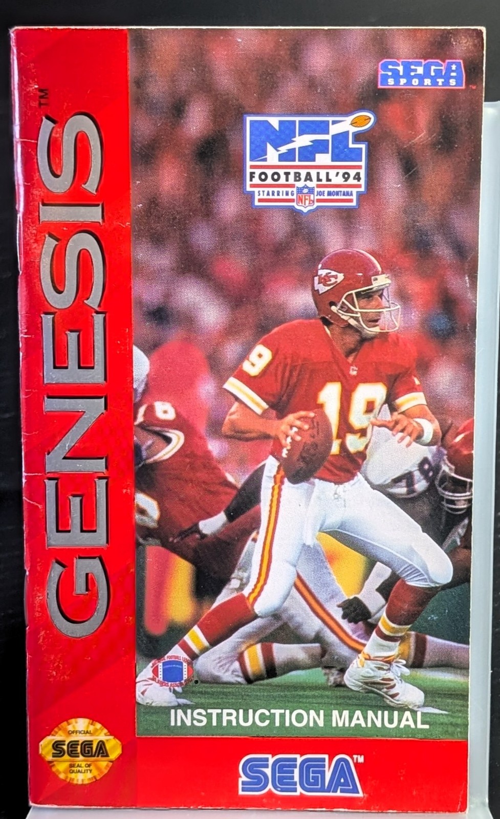 NFL Football '94 Starring Joe Montana | Sega Genesis | Original Manual Only