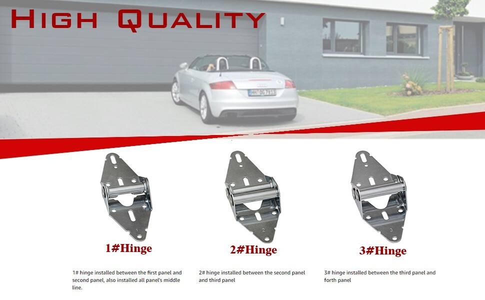 Garage Door Hinges and Rollers for 7' Height Garage Doors, Garage Door Hardware