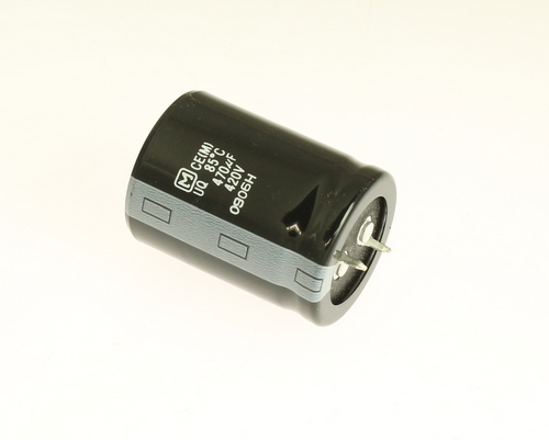 (4pcs) 470uF 420V Snap In Mount Electrolytic Capacitor Volts 470mfd 420VDC 105C