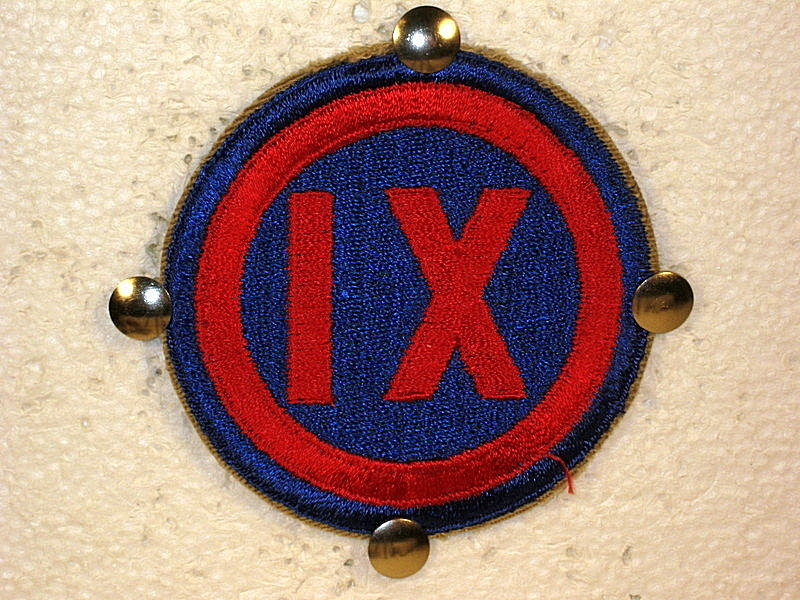 US Army IX Corps Full Color Patch Badge Insignia Obsolete