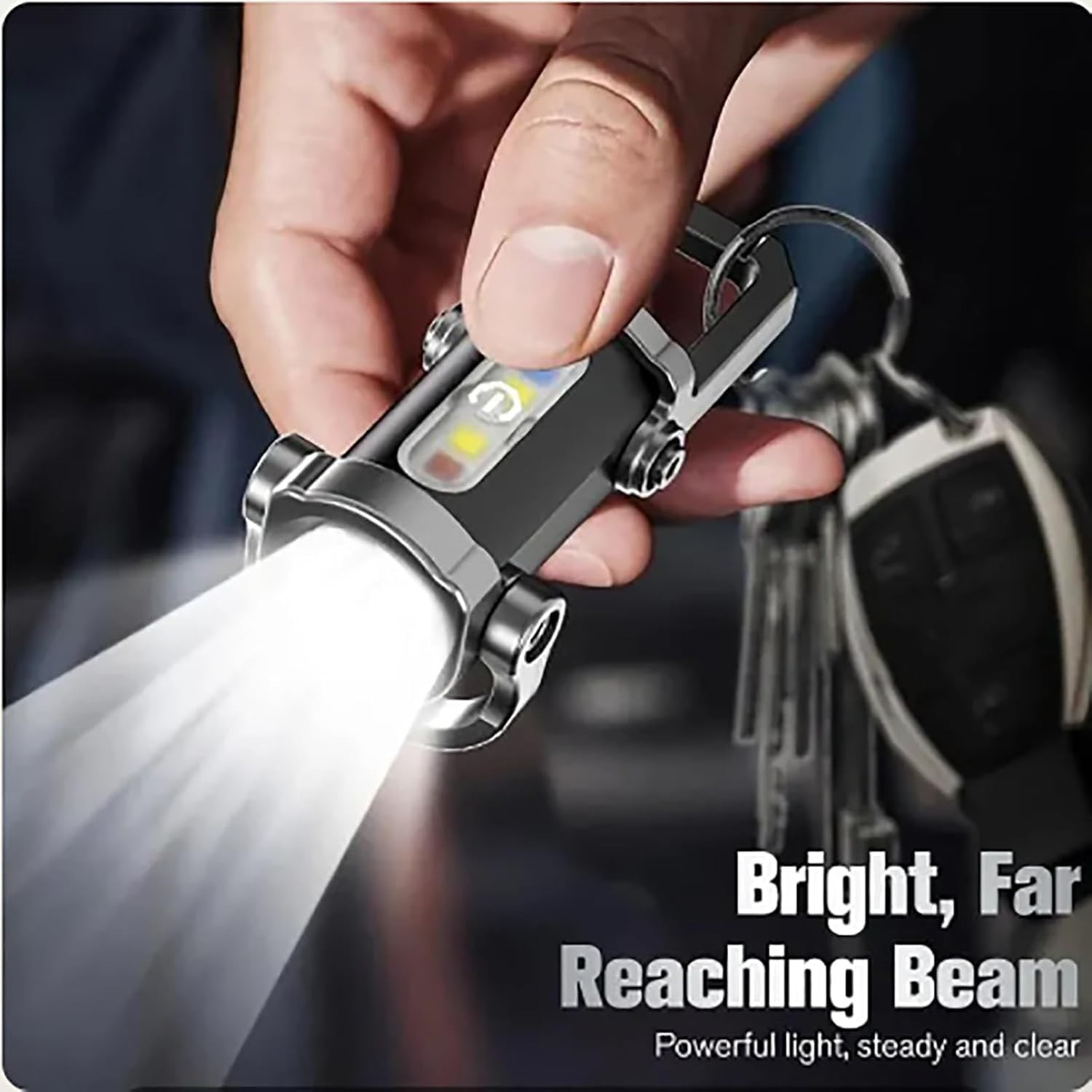 Portable LED Flashlight Rechargeable Pocket Mini Keychain Camping Flashlights US