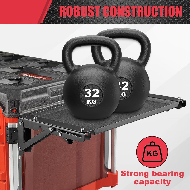Folding Powerful Magnetic Table Tool Tray Side Compatible with Packout Toolbox