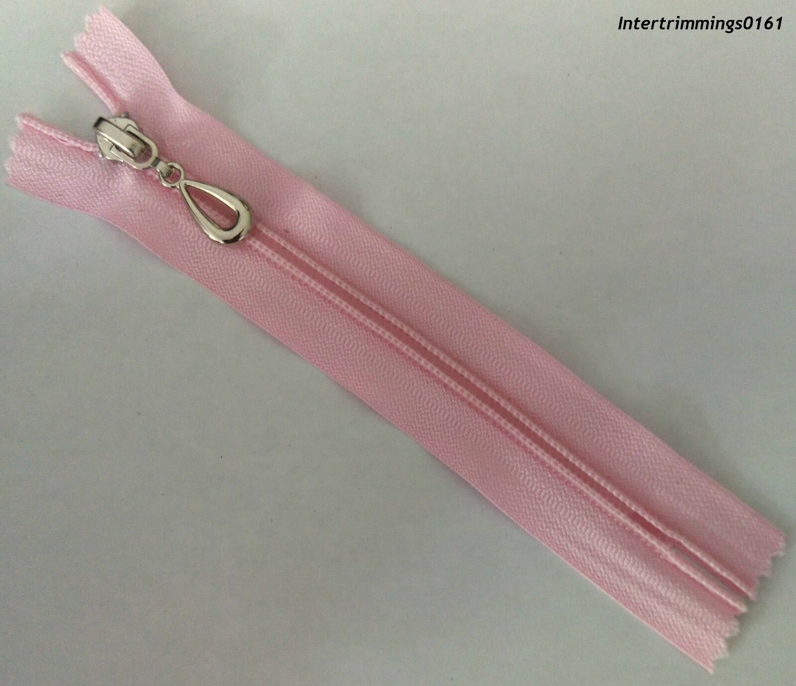 ZIP BABY PINK, 6"/15CM, NYLON TEETH, CLOSED END, NO 5