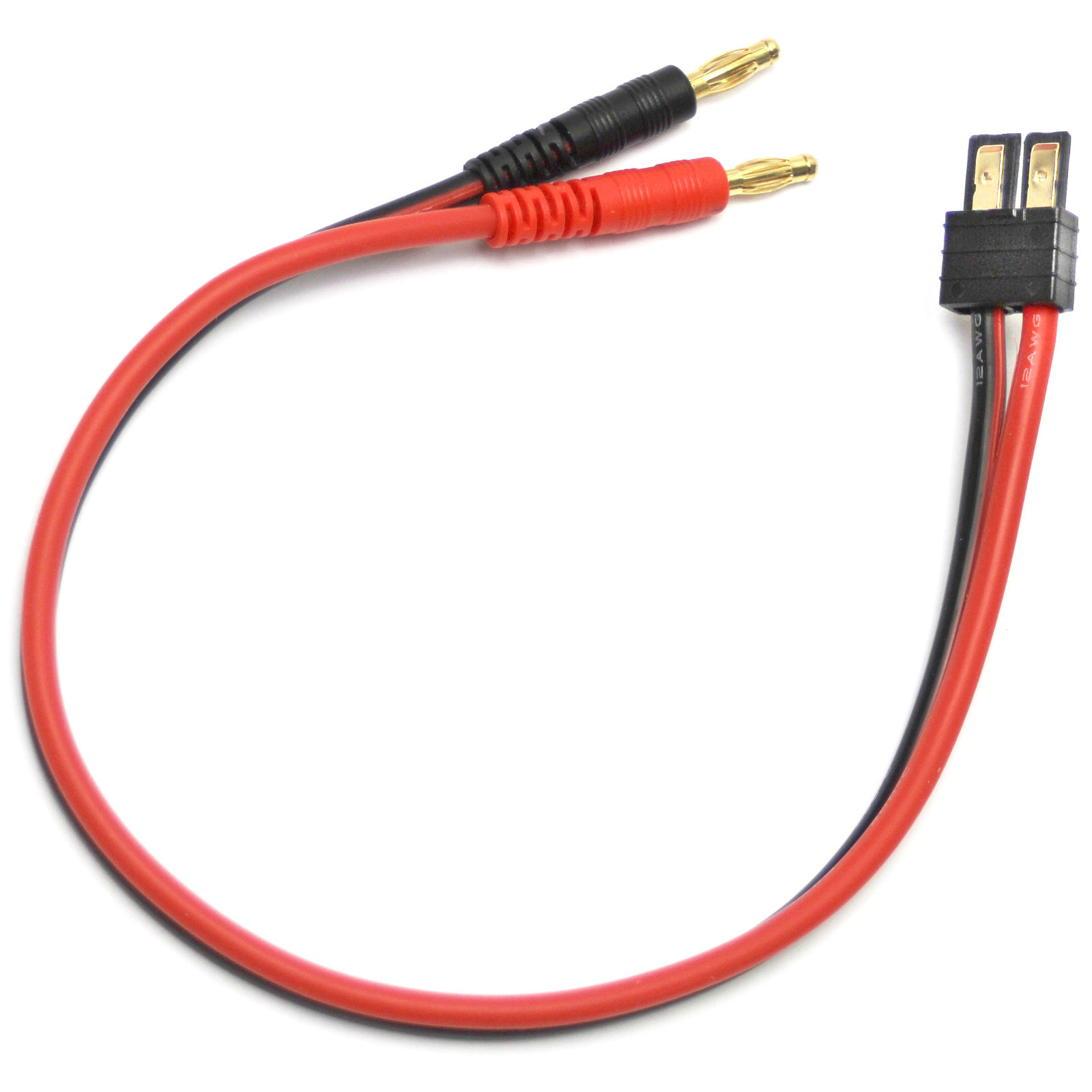 Power Charger Adapter (Traxxas Plug to 4mm Bullet Connector) 12 GAUGE WIRE